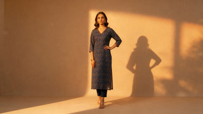 Indigo Grace Kurta Set