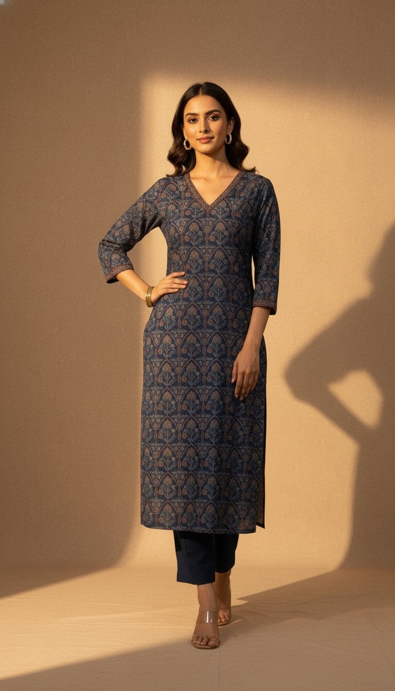 Indigo Grace Kurta Set