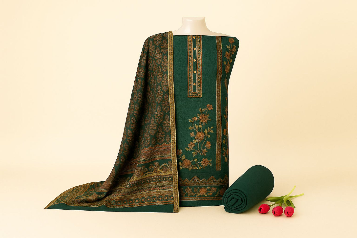 Vanya Deep Green Fabric